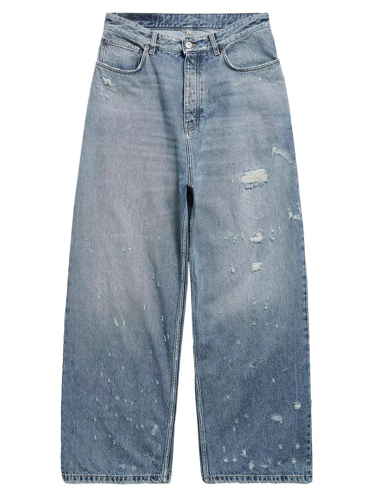 Balenciaga Unisex Super Destroyed Baggy Jeans 1