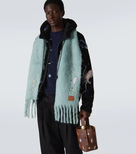 Loewe x Suna Fujita Squid mohair-blend scarf 2