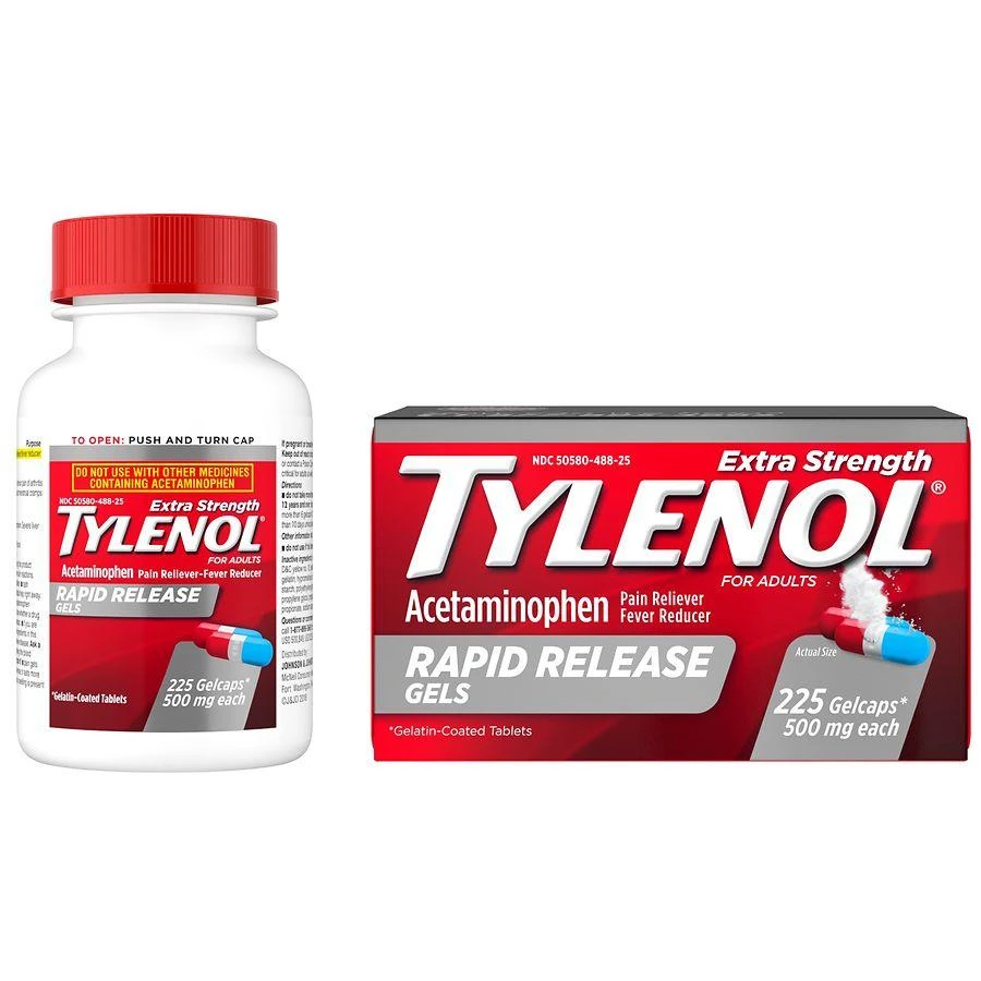 TYLENOL 500 Mg Acetaminophen Rapid Release Gels 3
