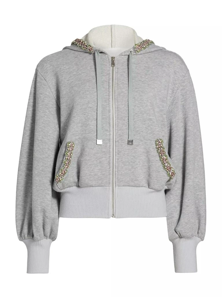 Cinq à Sept Maddie Crystal-Embellished Zip Hoodie 1