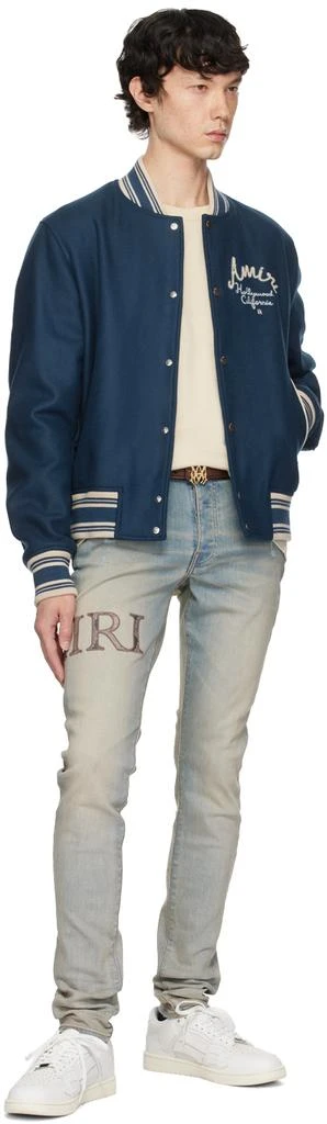 AMIRI Blue 'AMIRI Hollywood' Bomber Jacket 4