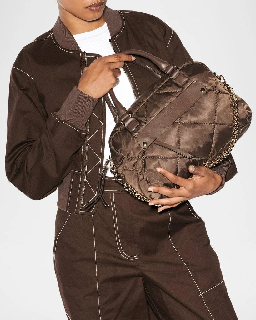 MZ Wallace Madison Quilted Nylon Satchel Bag 2