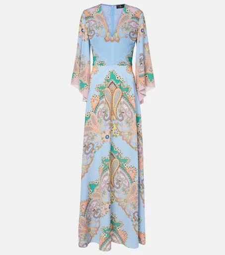 ETRO Paisley silk crêpe de chine maxi dress 1