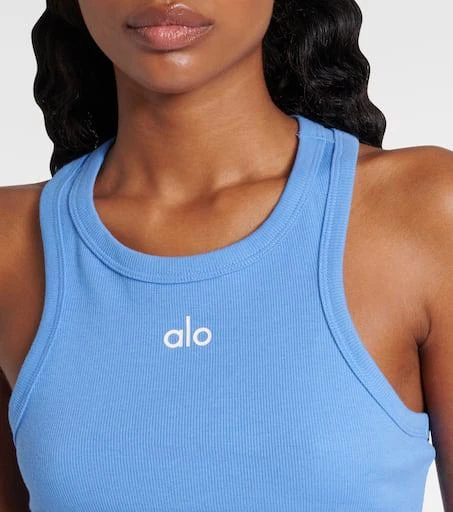 Alo Aspire cotton-blend jersey crop top 4
