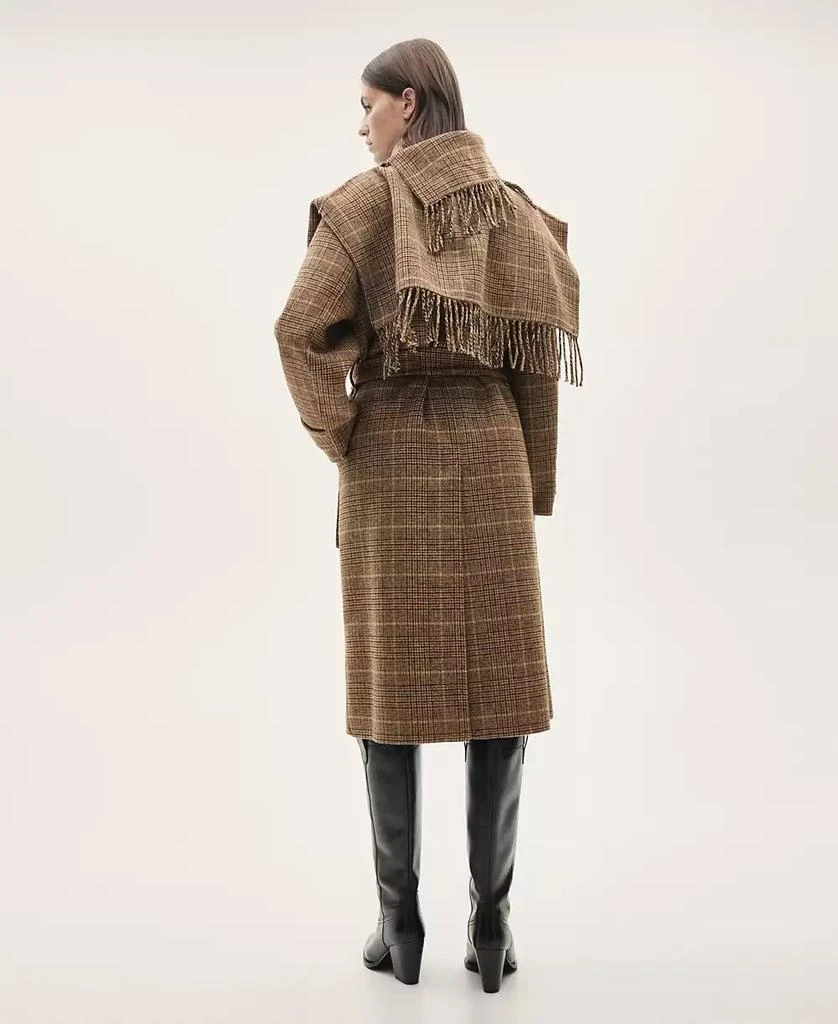 Mango Women's Wool-Blend Micro-Houndstooth Coat 3