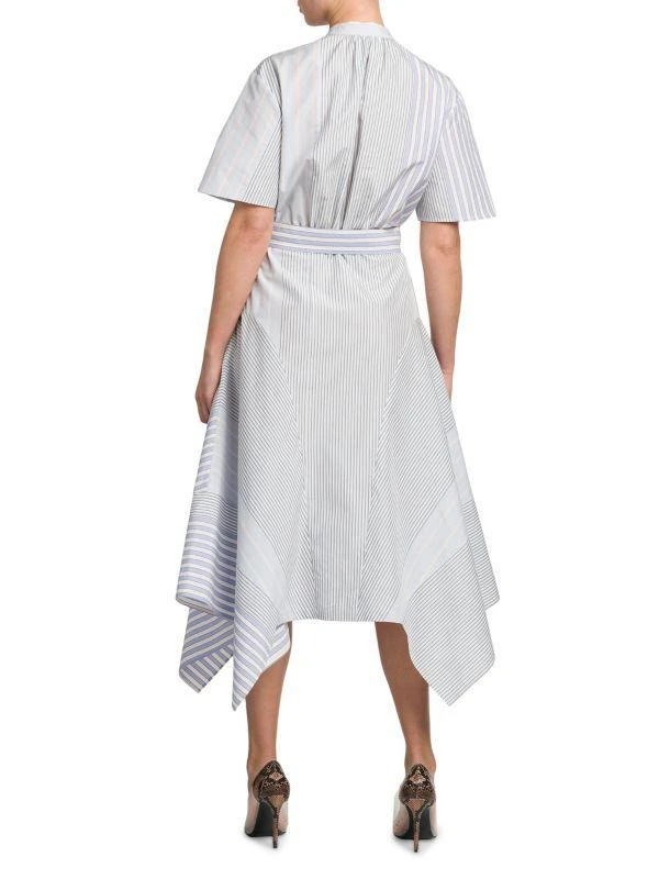 Stella McCartney Belted Mixed-Stripe Midi Shirtdress 2