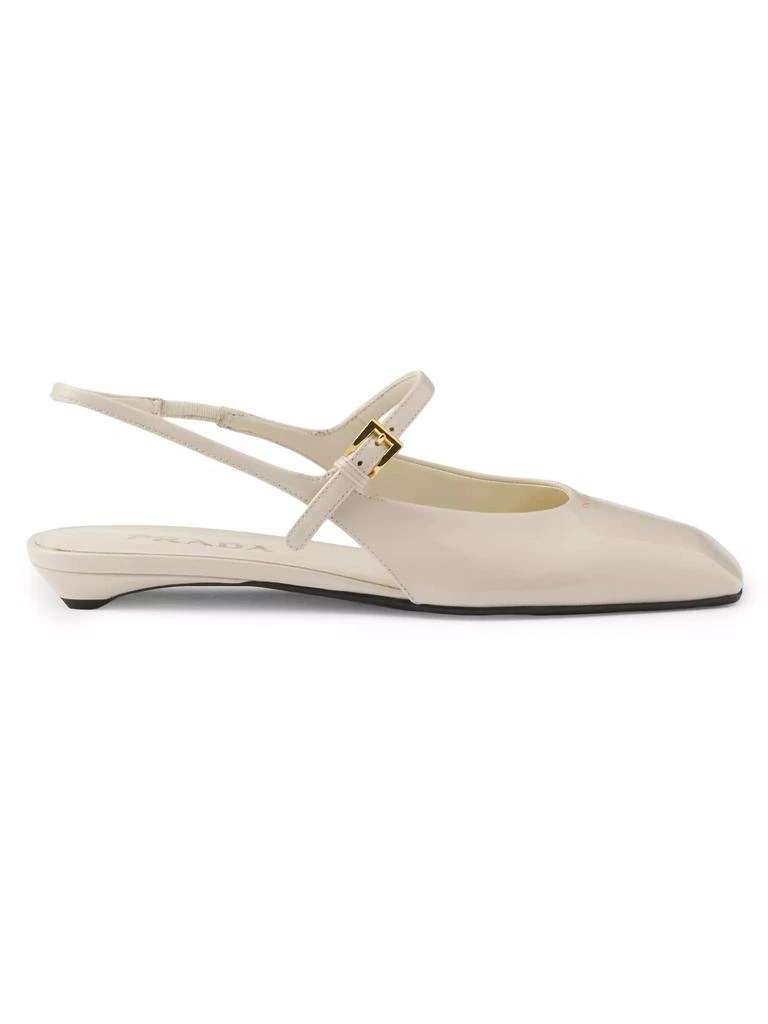 Prada Patent Leather Slingback Ballerinas 1