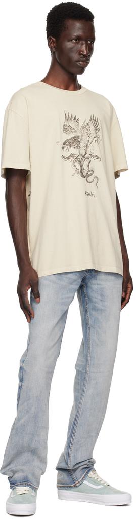 【関税込み】Ksubi ベージュ Target Biggie Cyclone Tシャツ Ksubi Beige Target Biggie Cyclone T-Shirt XS - T-Shirts