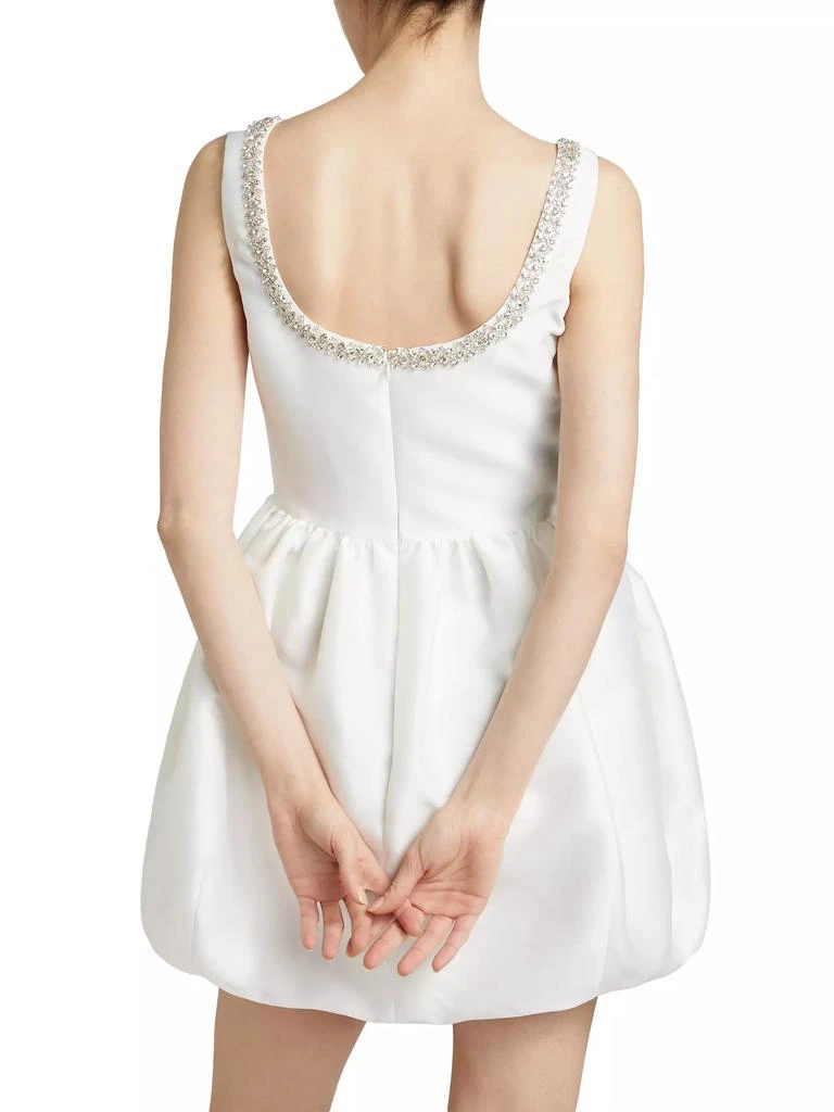 Self-Portrait Taffeta Embellished Minidress 5