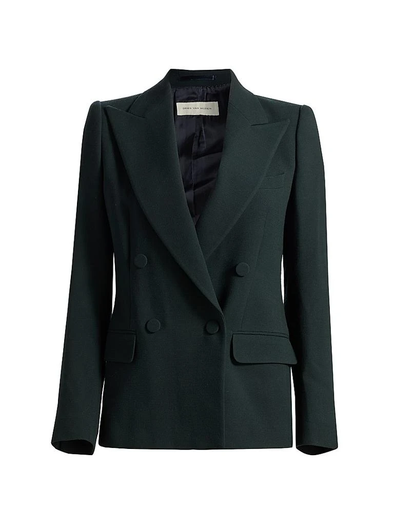 Dries Van Noten Wool Double-Breasted Blazer 1