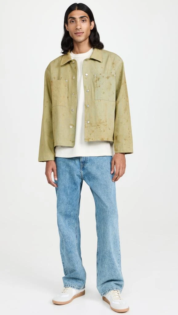 FRAME Painted Denim Shirt Jacket 4