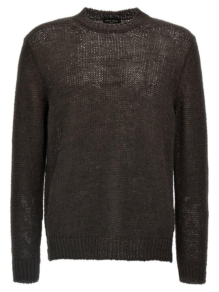 ROBERTO COLLINA Roberto Collina Crewneck Mesh Sweater