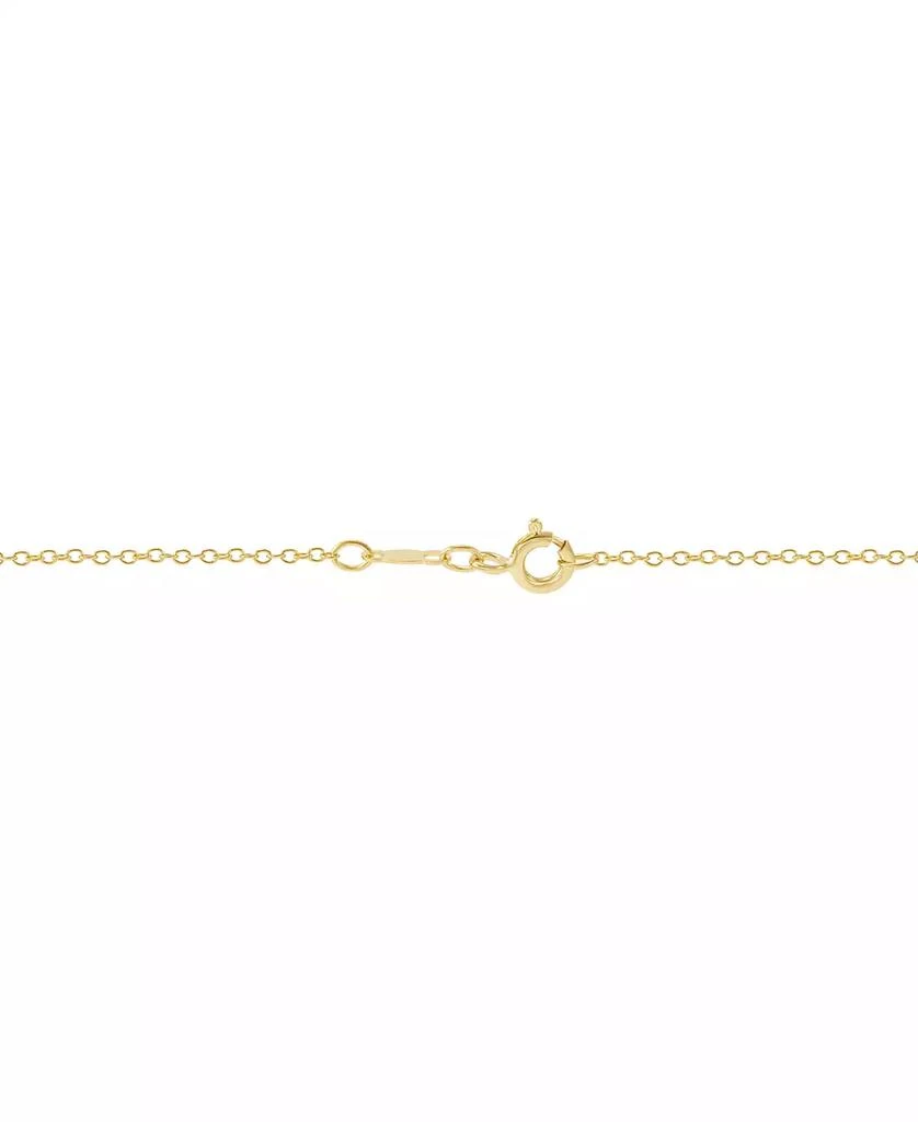 Macy's Birthstone Gemstone & Diamond Accent Heart 18" Pendant Necklace in 14k Gold-Plated Sterling Silver 4