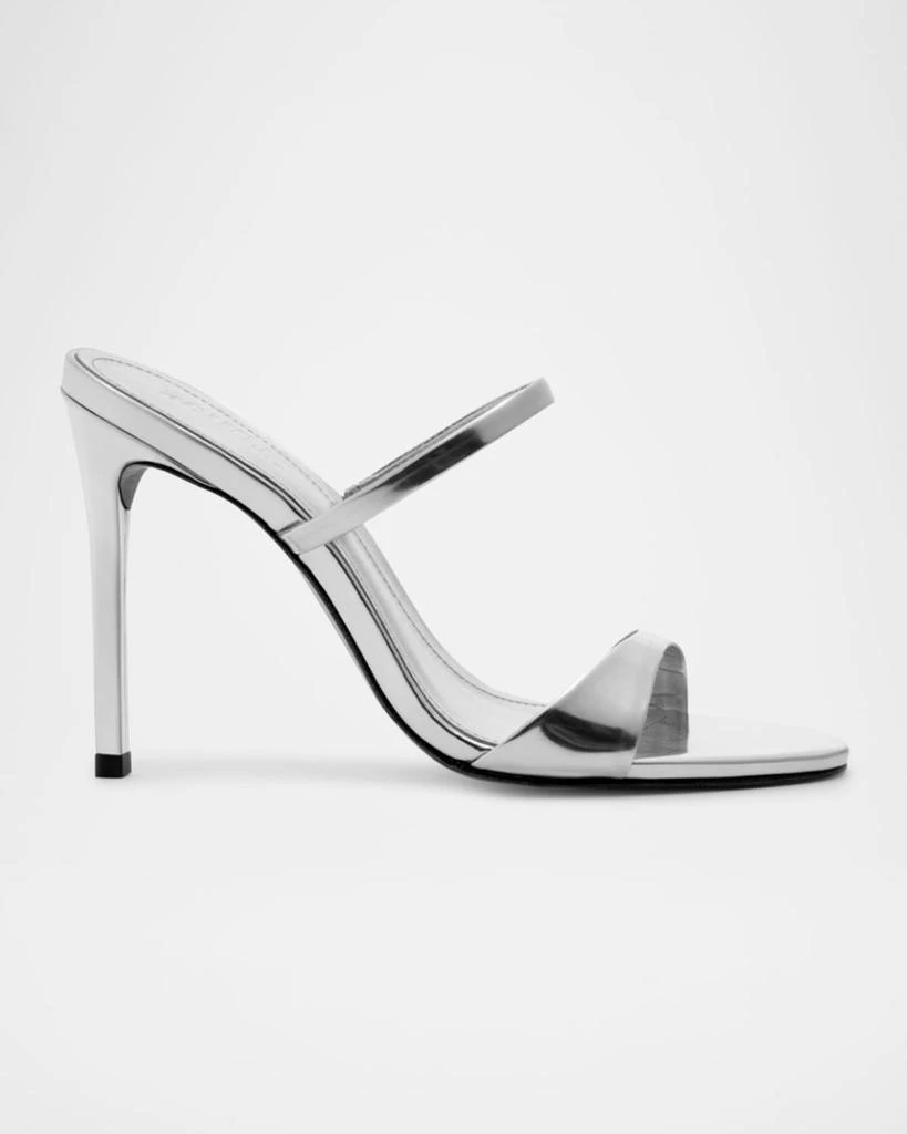 Schutz Jessica Leather Stiletto Mule Sandals 1