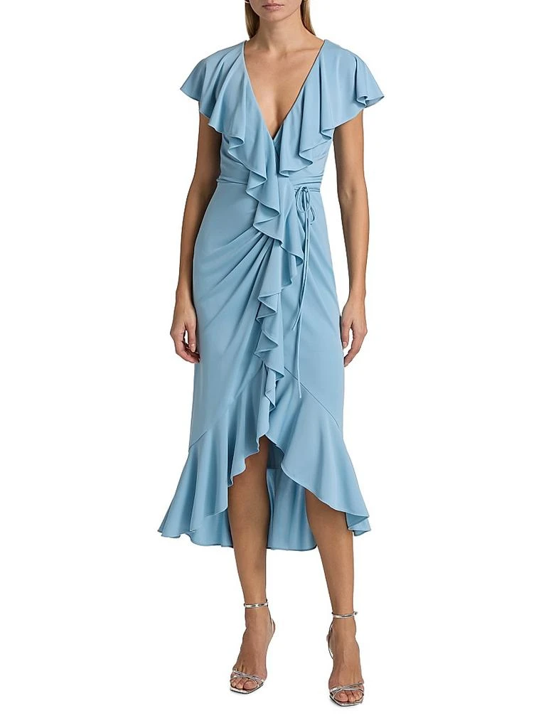 Cinq à Sept Malak Ruffle Wrap Dress 3