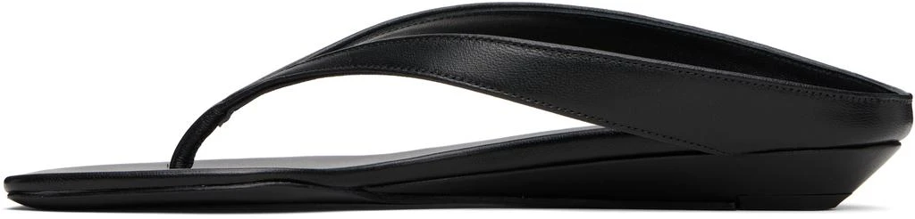 Loulou de Saison Black Coda Nappa Leather Sandals 3