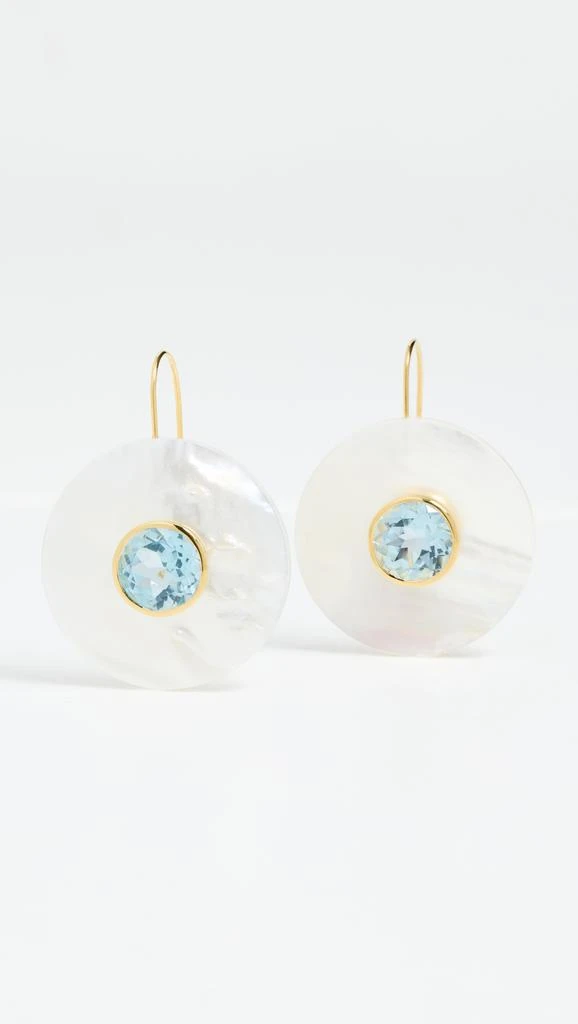 Lizzie Fortunato Taj Earrings In Blue Topaz 1
