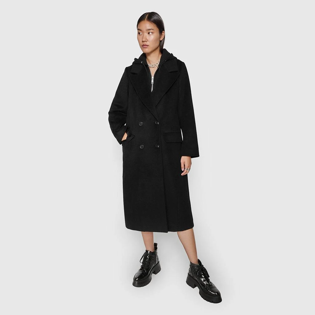 Rebecca Minkoff Double Breasted Coat With Hoodie Bib 4