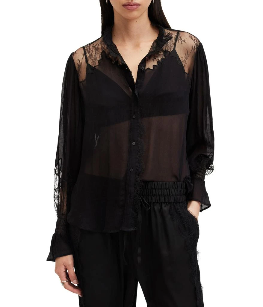 ALL SAINTS Rory Lace Shirt 1