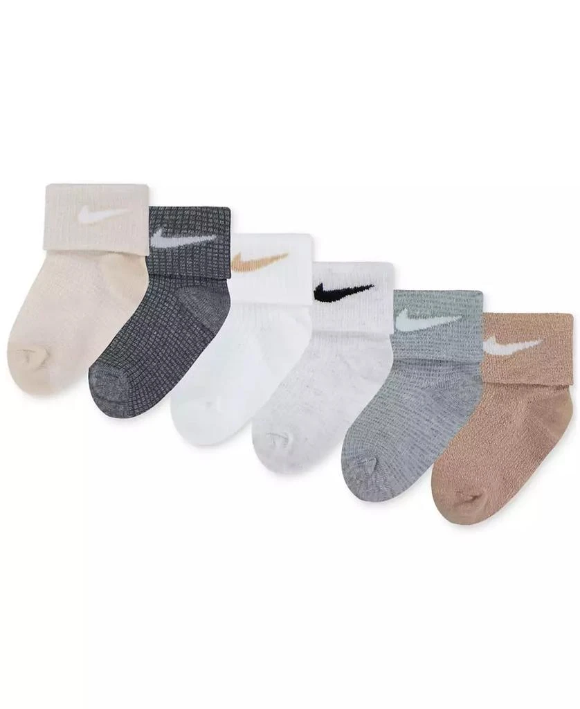 NIKE Baby Waffle Knit Socks, Pack of 6 1