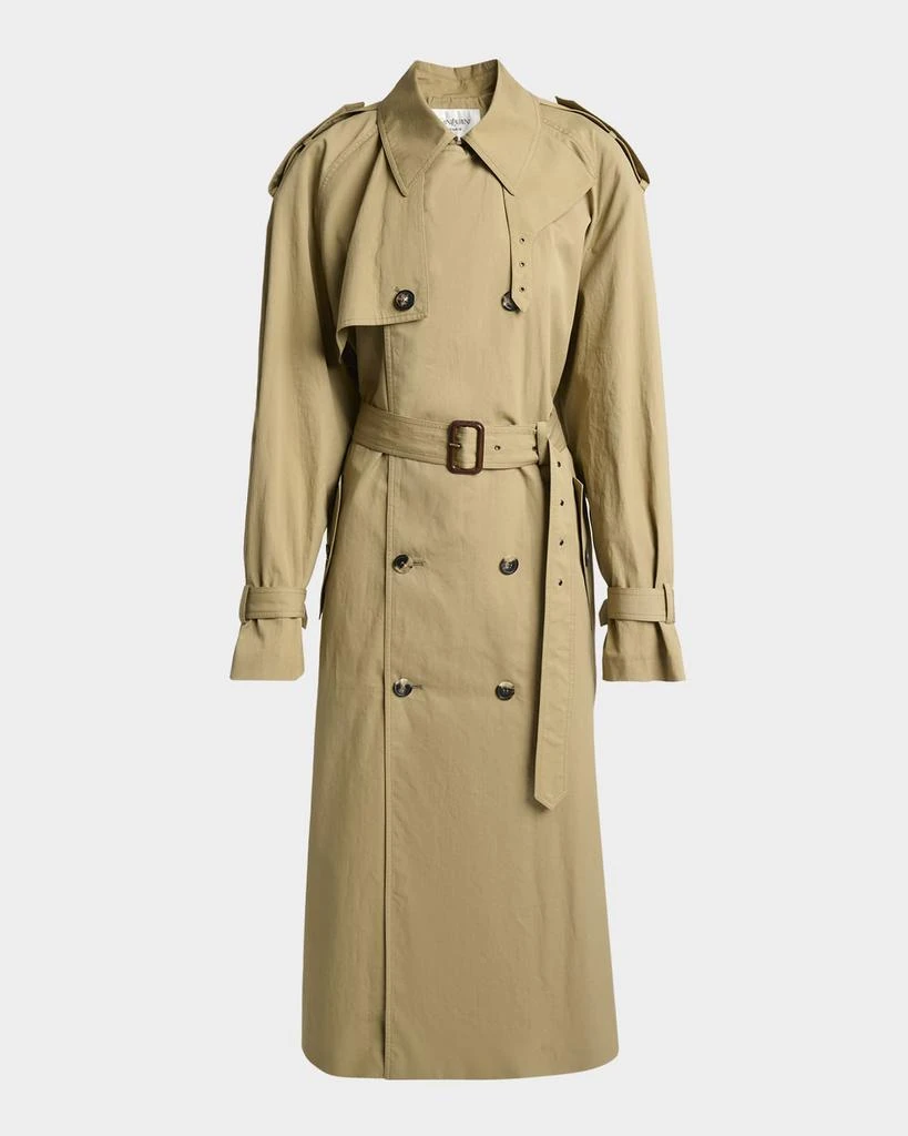Yves Saint Laurent Belted Double-Breasted Trench Coat