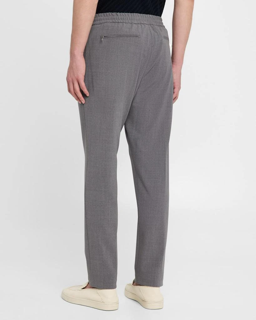 Marco Pescarolo Men's Super 160s Crepe Drawstring Pants 3