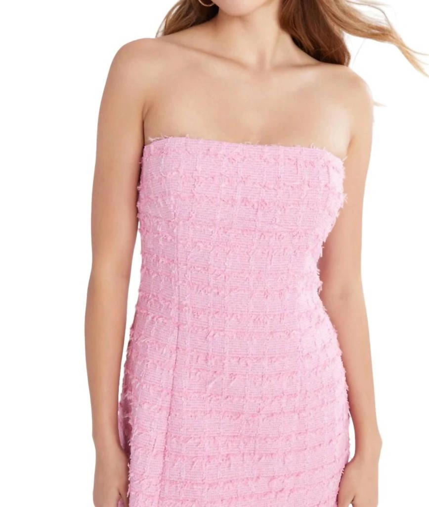 Amanda Uprichard Kelsey Dress In Pink 4