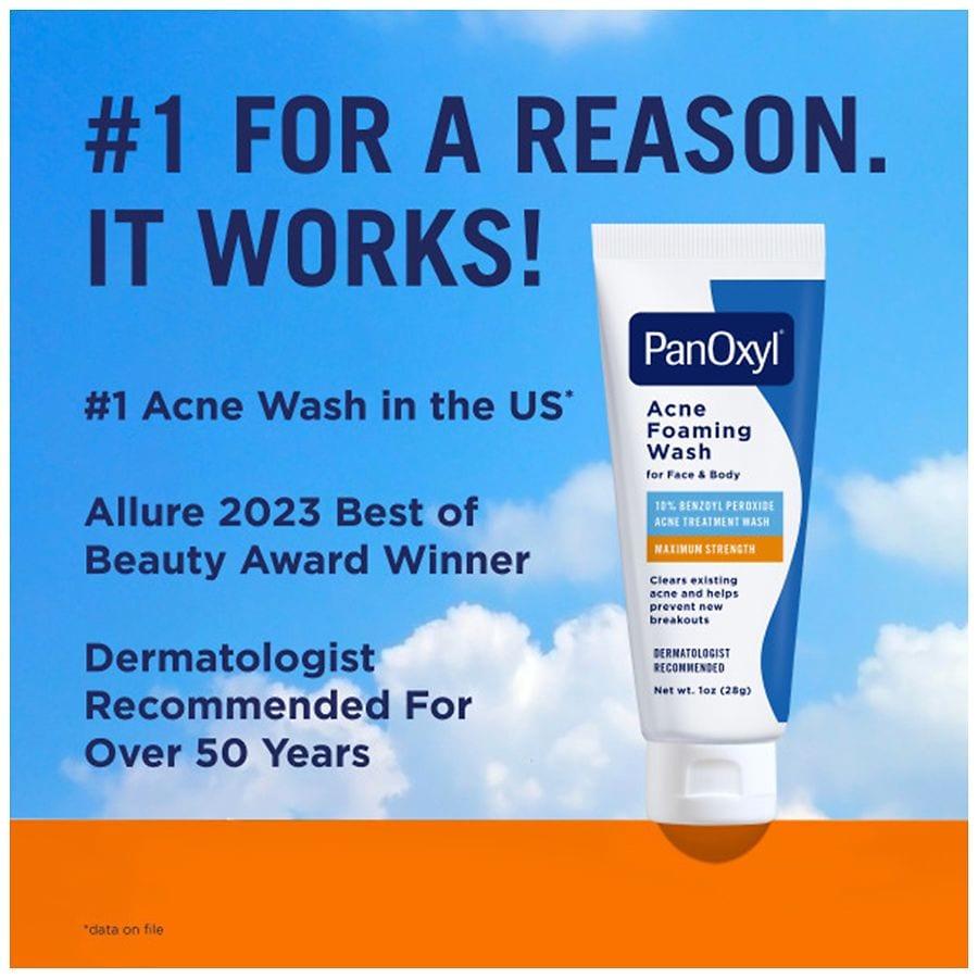PanOxyl Foaming Acne Wash Maximum Strength 10% Benzoyl Peroxide