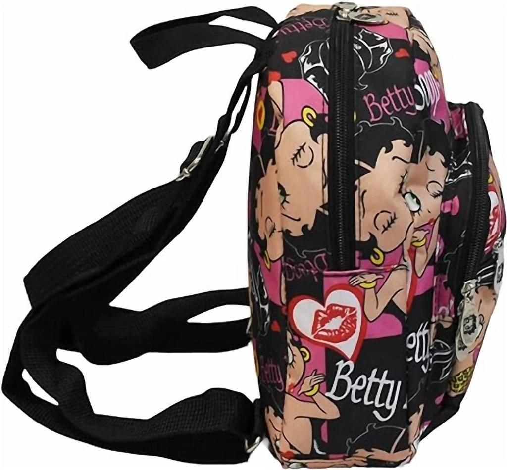 Betty Boop Women's Mini Backpack In Pink Multi 2