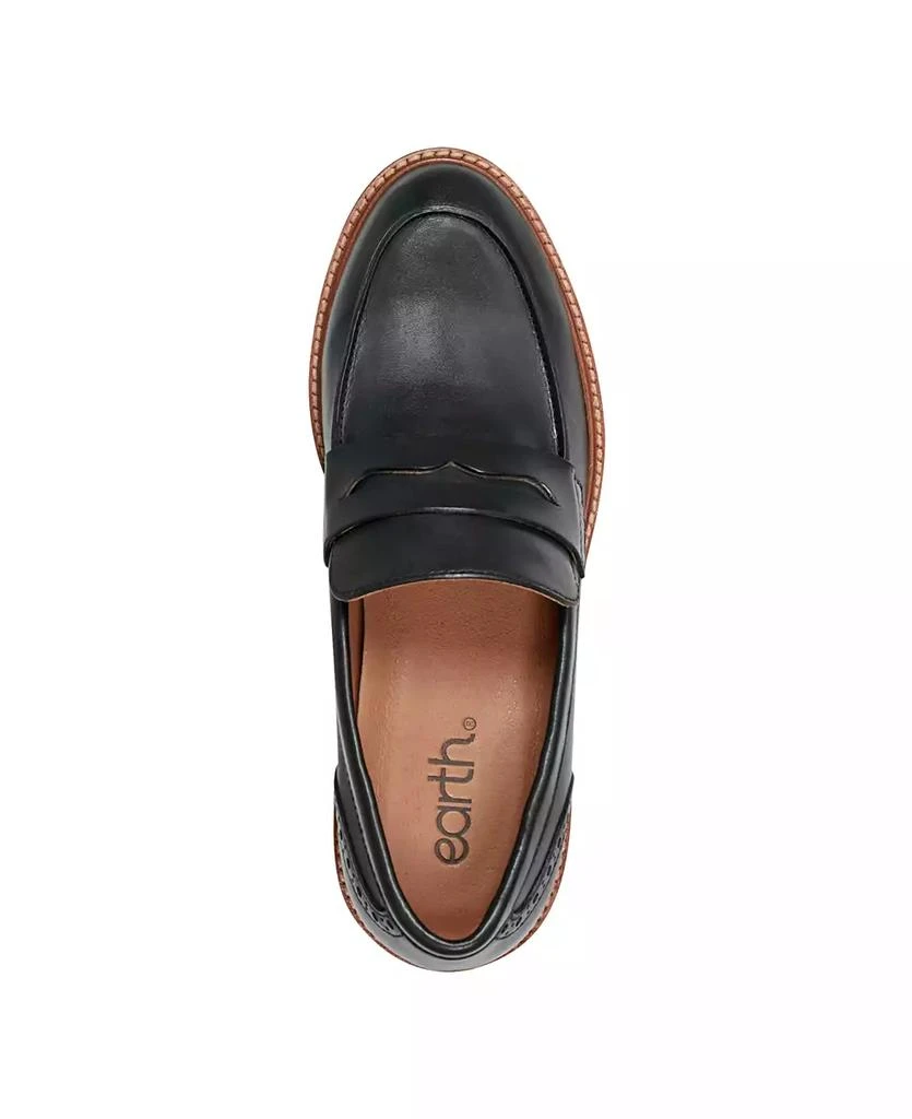 Earth Women's Lindy Block Heel Slip-On Penny Loafers 3