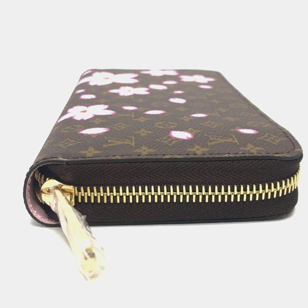 LOUIS VUITTON PARIS 二つ折り財布 チェリーブロッサム Louis Vuitton Louis Vuitton Brown Monogram Canvas Takashi Murakami