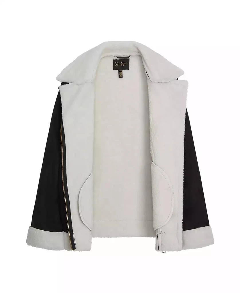 Jessica Simpson Girls 4-6X Fashion Faux Suede Moto Jacket 3