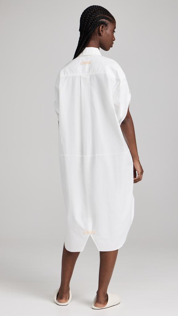 Lee Mathews Poplin Short Sleeve Shirt Dress
