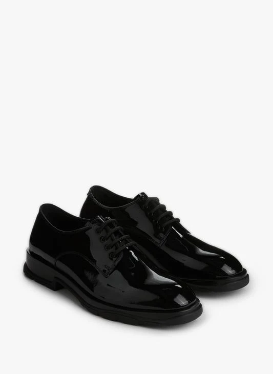Alexander McQueen Slim Tread patent leather derby shoes 1