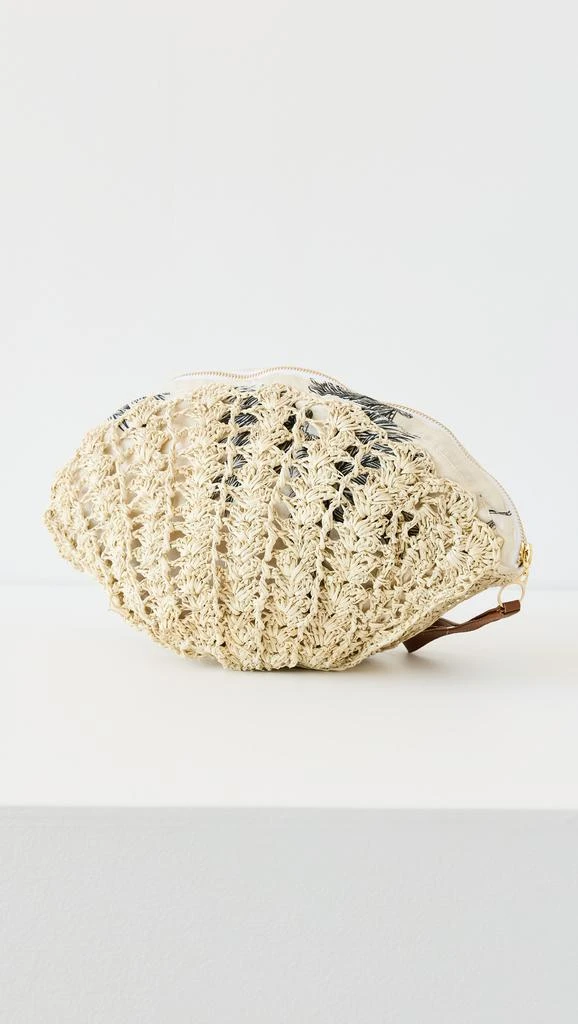 Sensi Studio Thick Weave Seashell Clutch 3