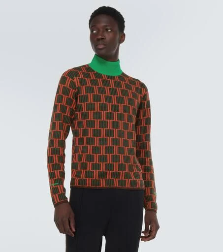 Adidas x Wales Bonner jacquard knit turtleneck 3
