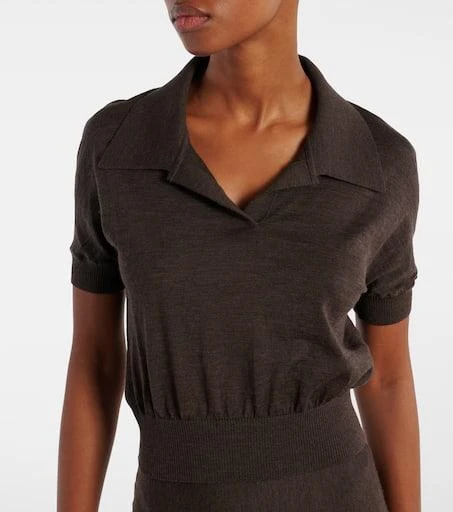 Khaite Morgane wool-blend polo shirt 4