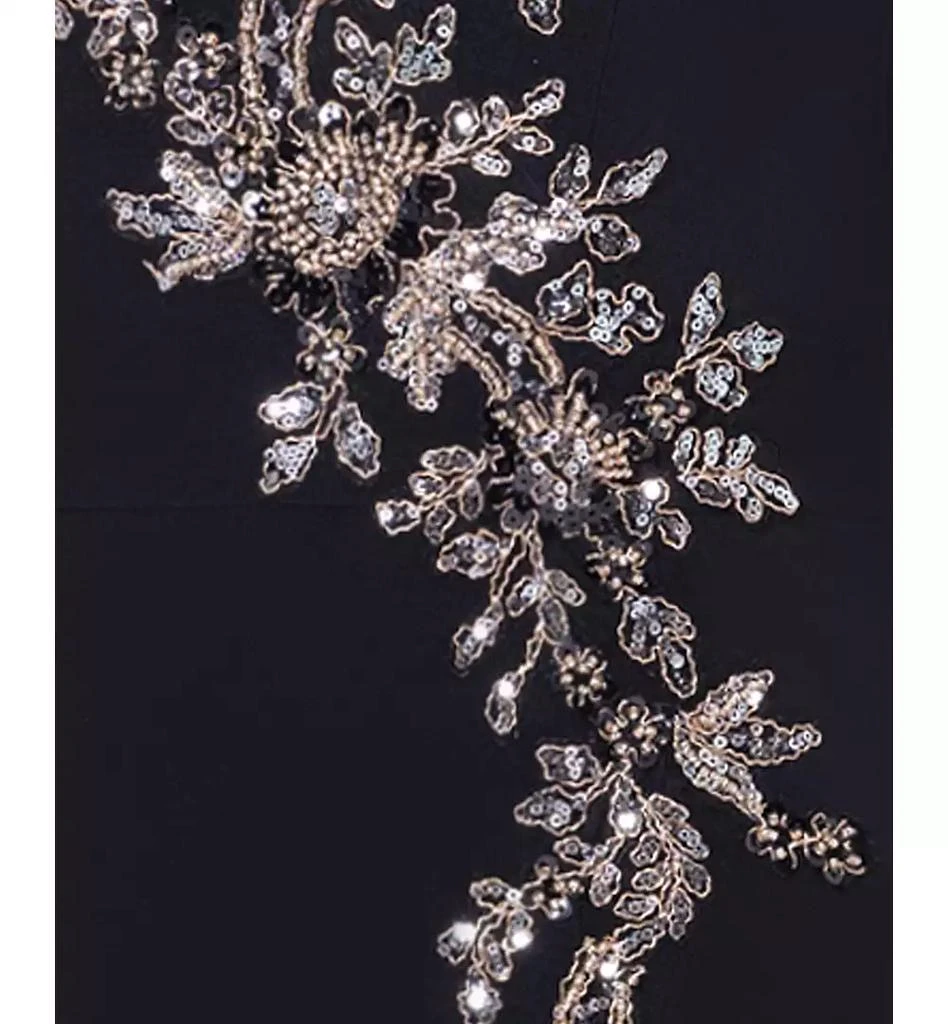 XSCAPE Petite Embellished V-Neck Gown 5