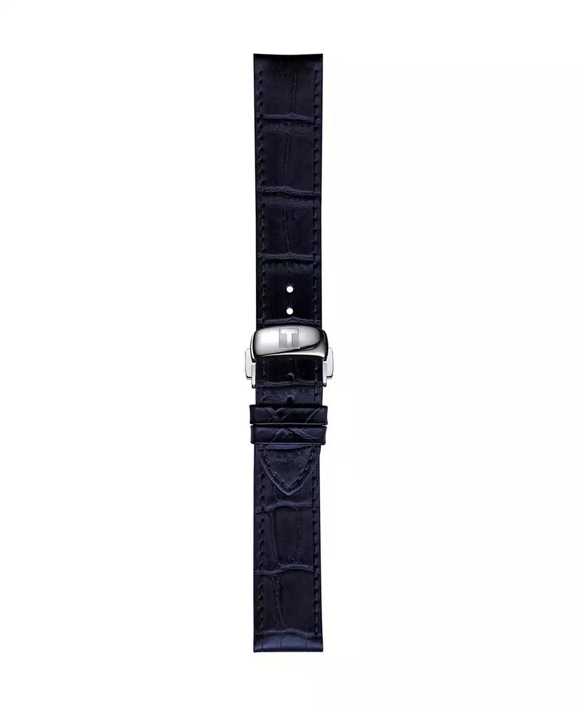 Tissot Men
s Blue Leather Bracelet Watch, 39.30mm 4