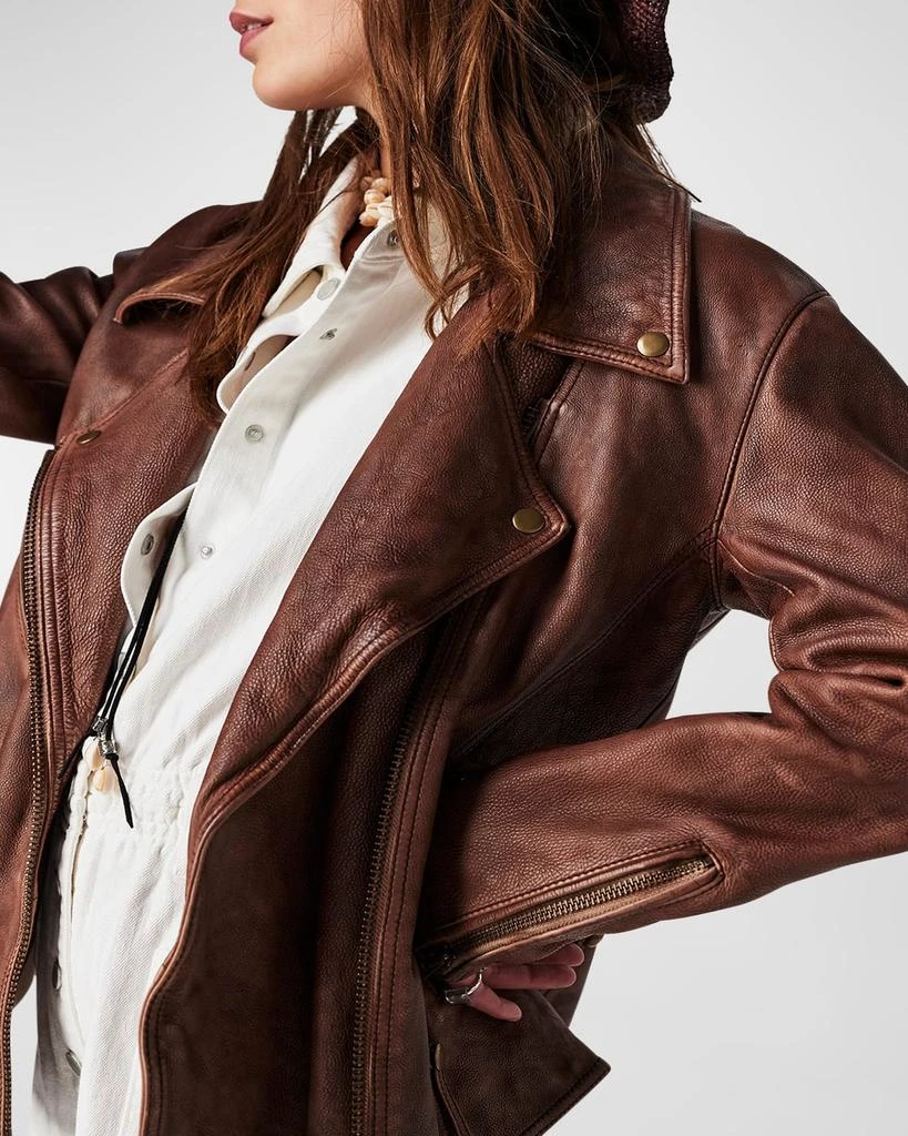 Free People We The Free Jealousy Leather Moto Jacket 2
