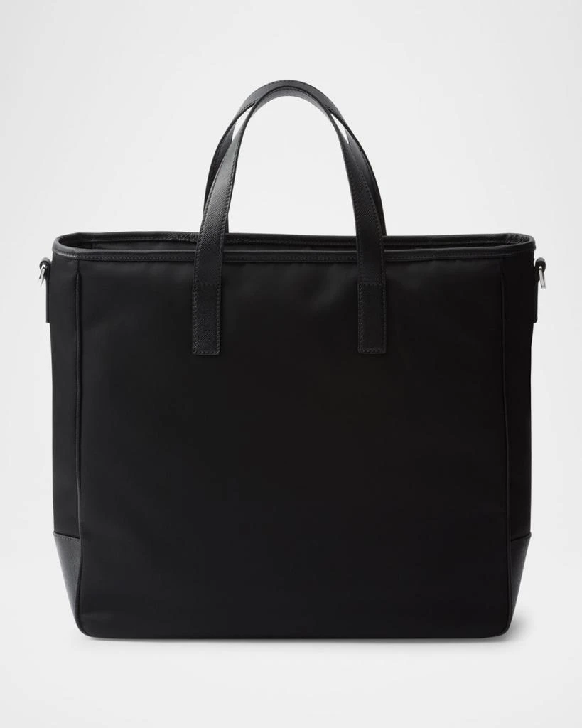 Prada Men's Re-Nylon and Saffiano Leather Tote Bag 2