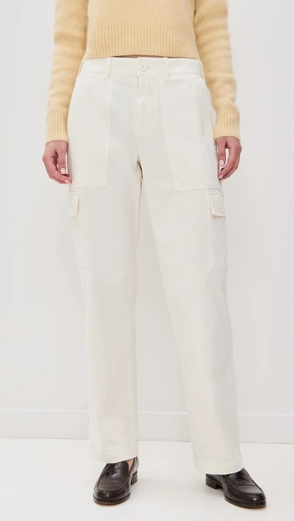 James Perse Stretch Herringbone Twill Oversized Utility Pants 6