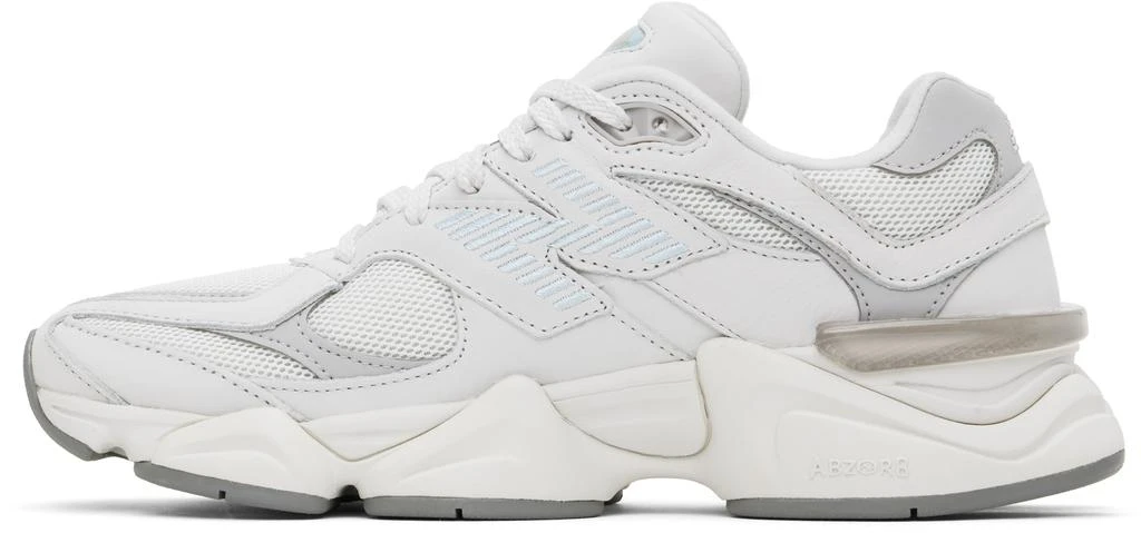 New Balance White & Gray 9060 Sneakers 3