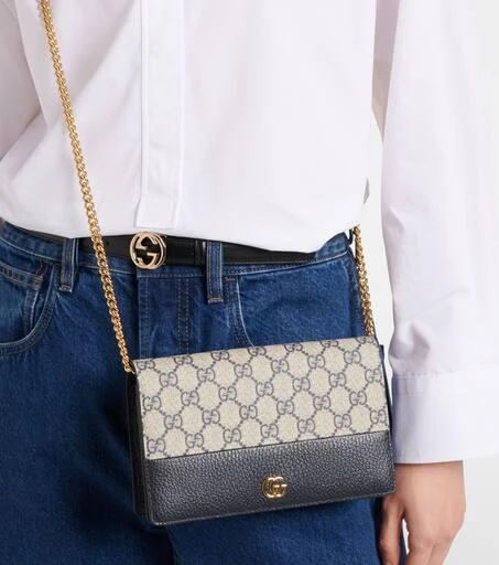 Gucci GG Marmont Mini leather shoulder bag 2