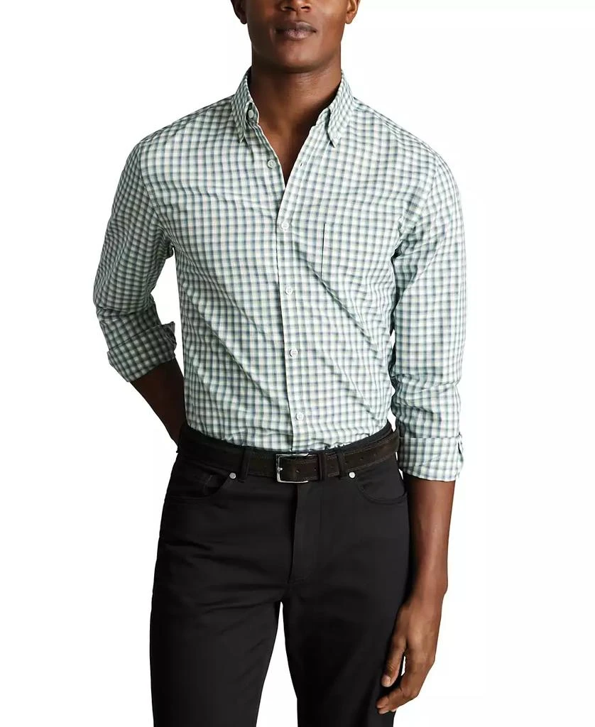 Charles Tyrwhitt Men's Slim Fit Long Sleeve Check Button-Down Shirt 1