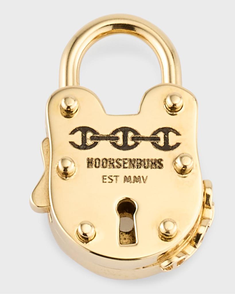 Hoorsenbuhs 18K Yellow Gold 30MM Padlock Pendant