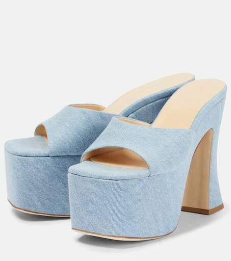 Magda Butrym Denim platform mules 5
