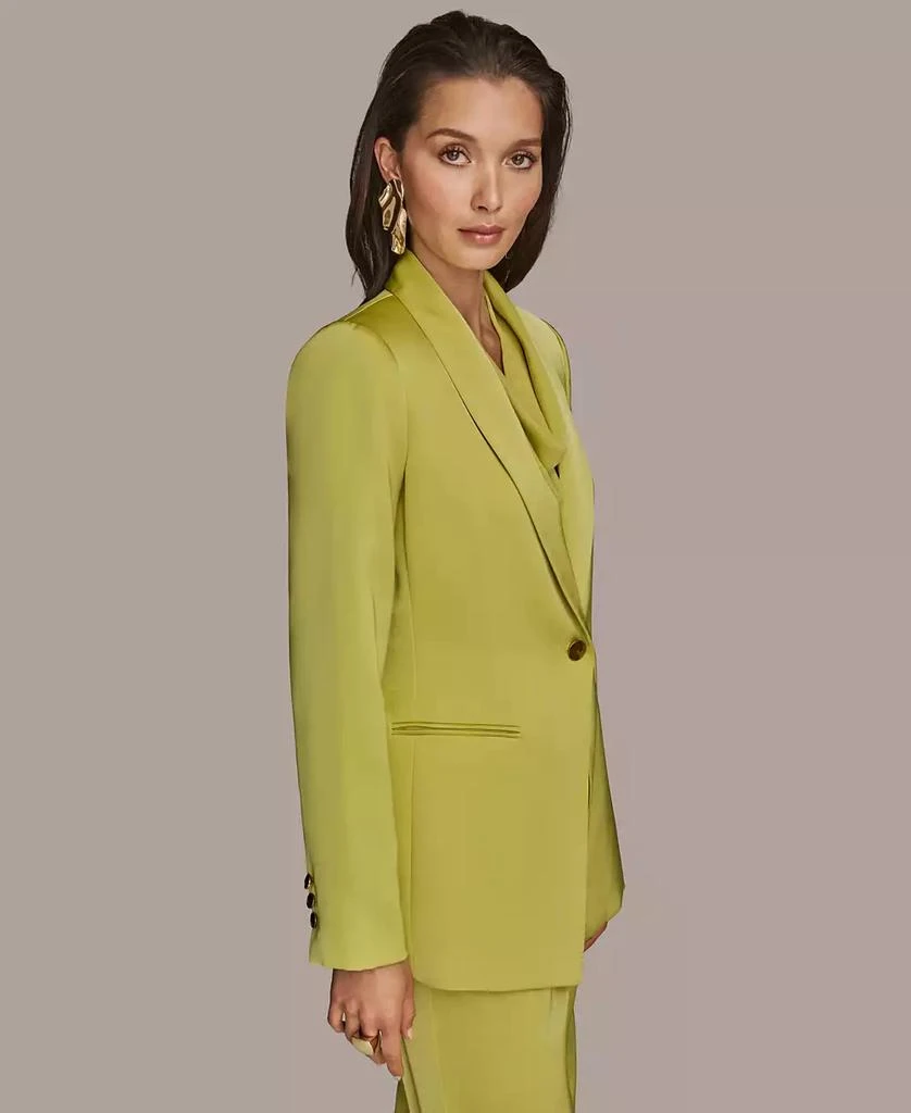 Donna Karan Women's Satin One-Button Jacket, Regular & Petite 3