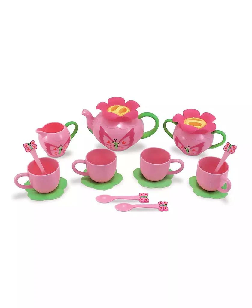 Melissa & Doug Melissa & Doug Butterfly Tea Set (15 pcs) - Play Food Accessories 1