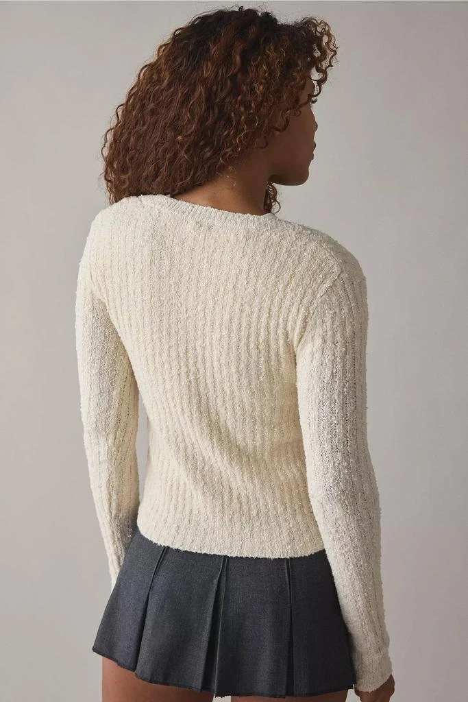 Kimchi Blue Kimchi Blue Rose Split-Front Textured Knit Cardigan 3
